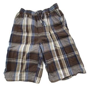 Arizona Boys Shorts Size 6 Plaid Elastic Waist Shorts